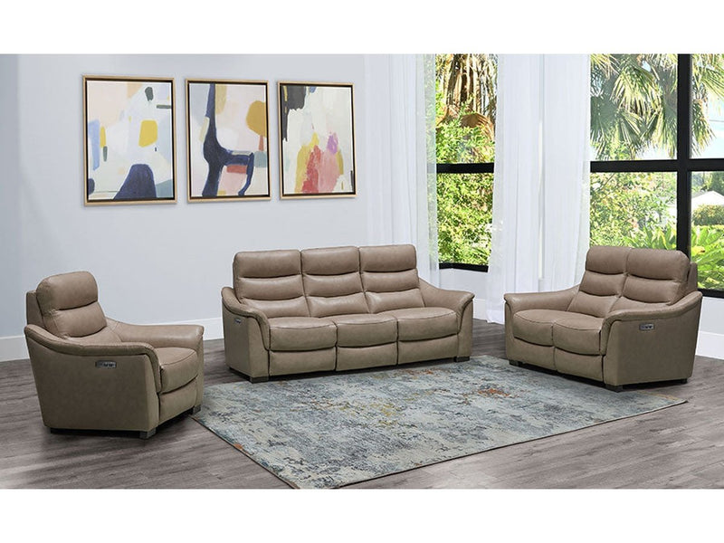 Shaffer 3-pc Power Reclining Leather Set