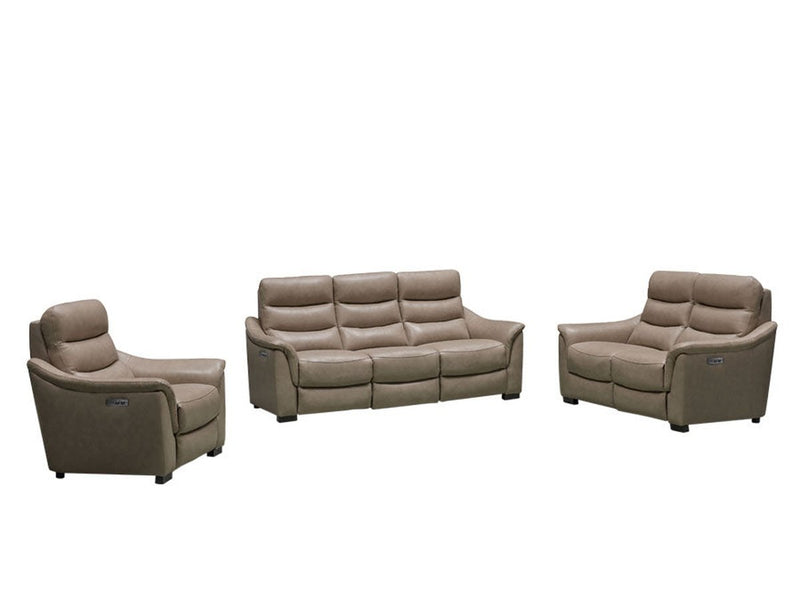 Shaffer 3-pc Power Reclining Leather Set