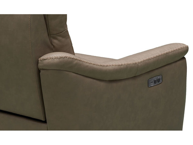 Shaffer 2-pc Power Reclining Leather Set