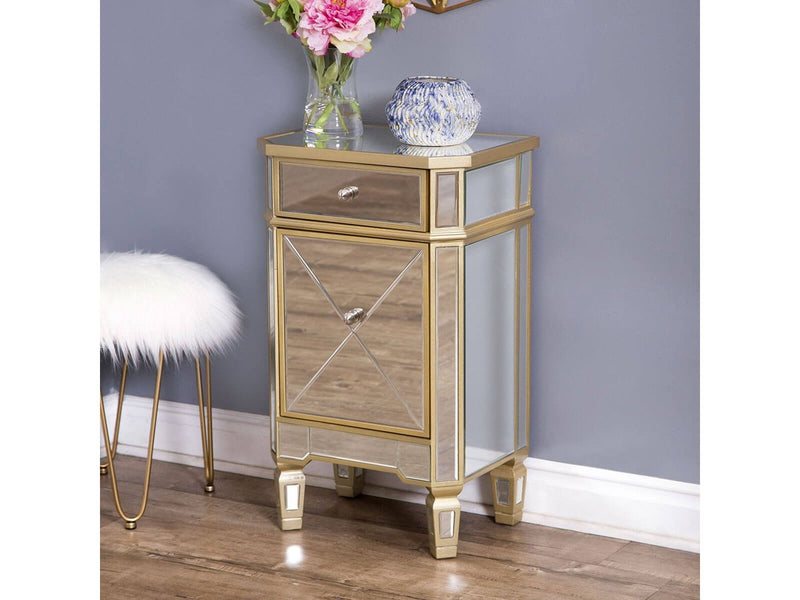 Alexis Mirrored Cabinet Chest Default Title