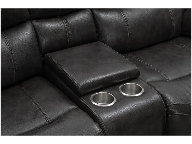 Braymor Power Reclining Loveseat, Grey