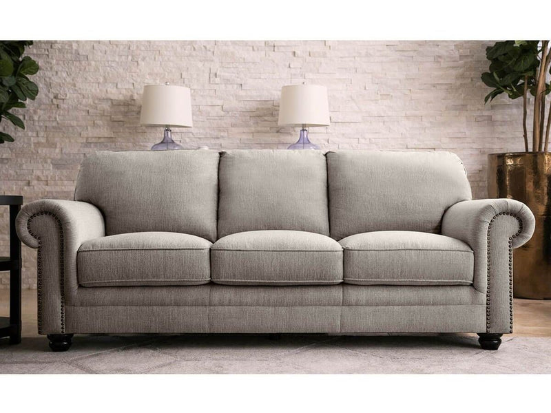 Ferra Fabric Sofa, Grey Default Title