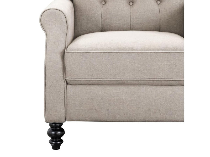 Ophelia Fabric Pushback Recliner, Ivory Default Title