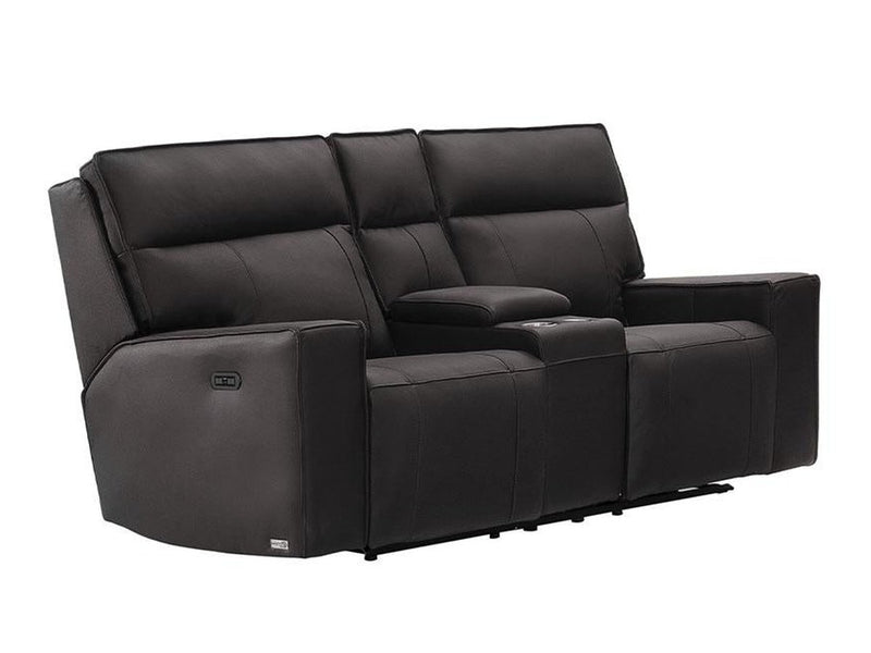 Layton Leather Loveseat, Espresso Default Title