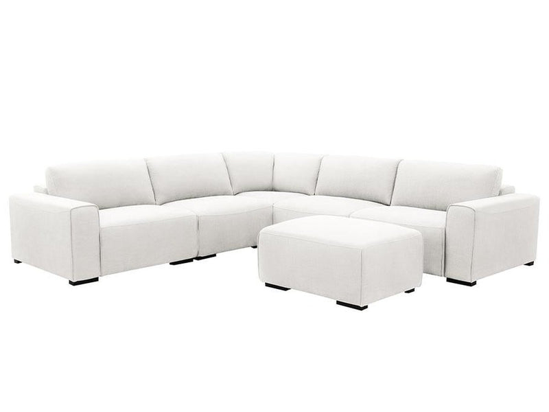 Marlow 6-piece Fabric Sectional, Ivory Default Title