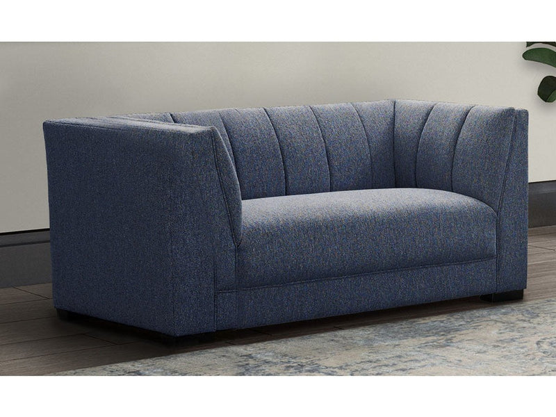Lavello Fabric Loveseat, Blue