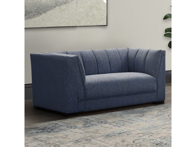 Lavello Fabric Loveseat, Blue