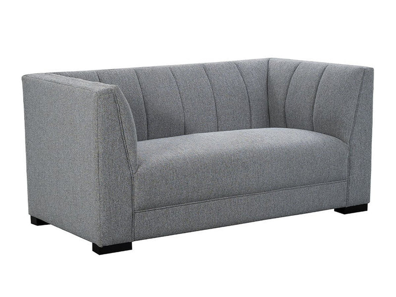 Lavello Fabric Loveseat, Light Grey