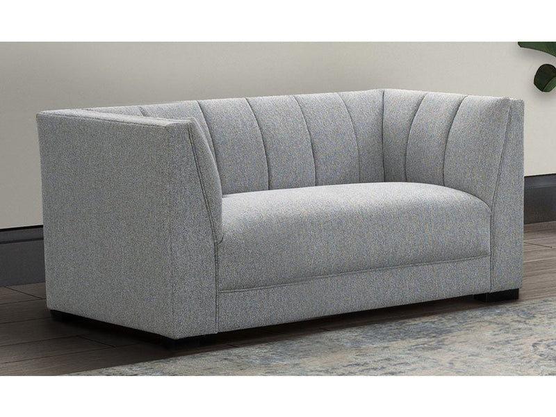Lavello Fabric Loveseat, Light Grey