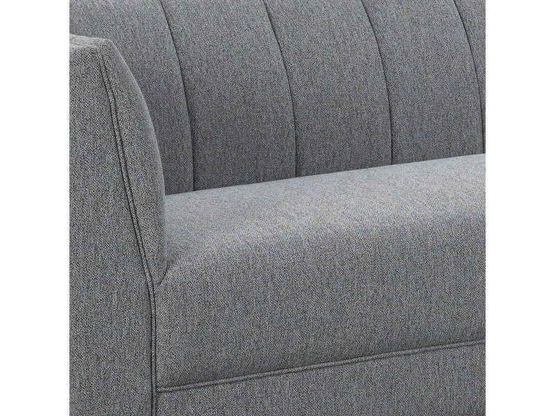 Lavello Fabric Loveseat, Light Grey