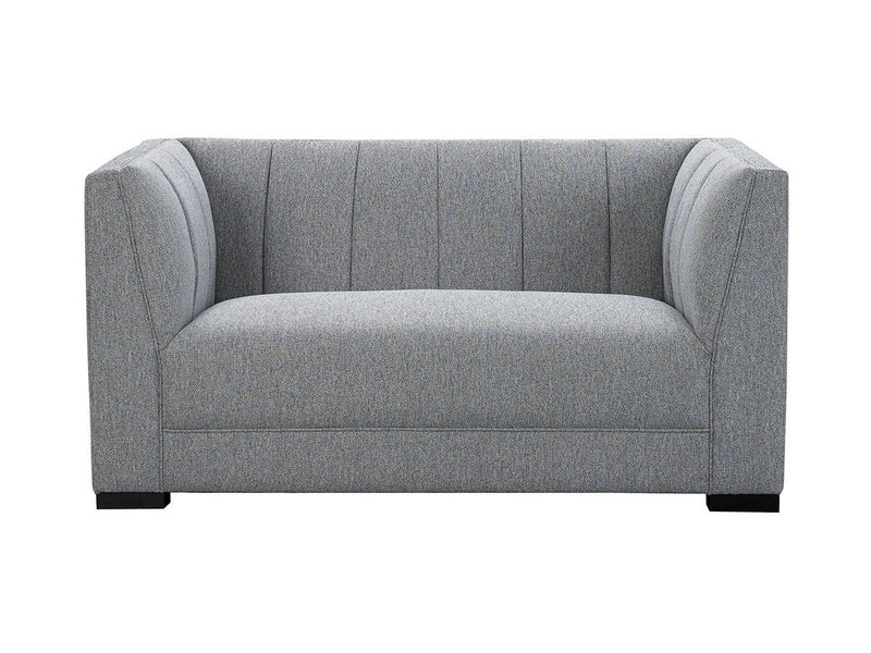 Lavello Fabric Loveseat, Light Grey