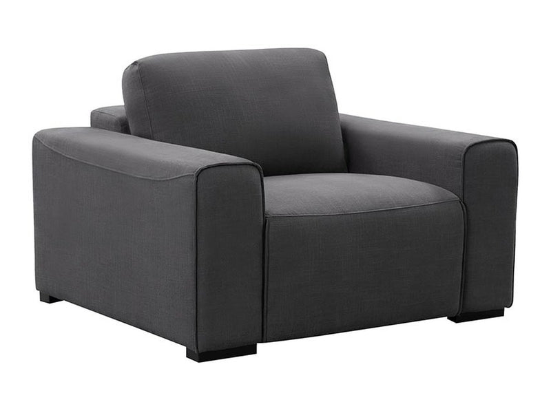 Marlow Fabric Armchair, Charcoal Grey Default Title