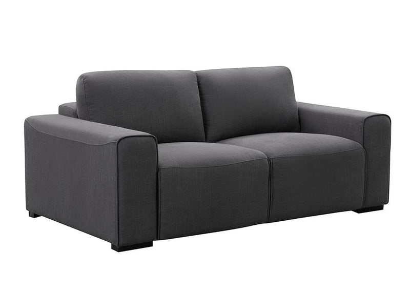 Marlow Fabric Loveseat, Charcoal Grey Default Title