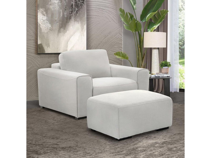 Marlow Fabric Armchair, White Default Title