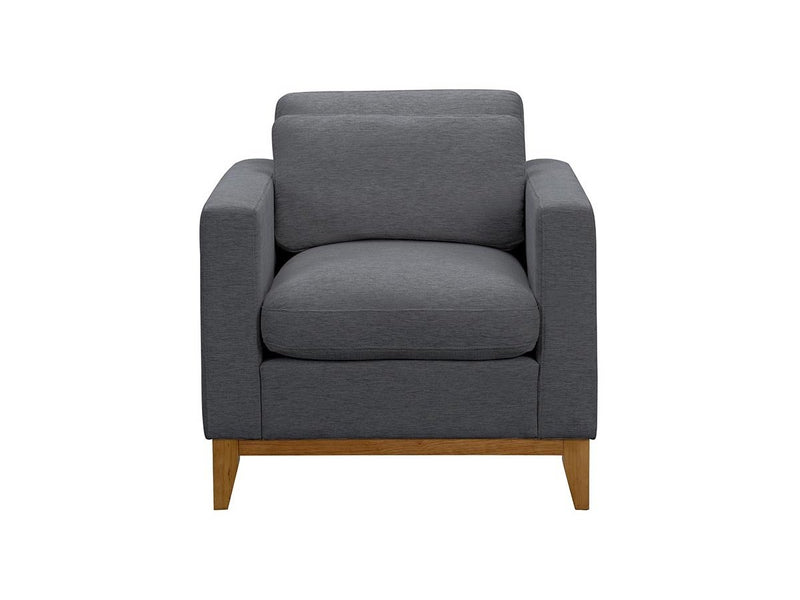 Violetta Fabric Armchair, Grey Default Title