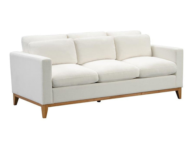 Violetta Fabric Sofa, White Default Title