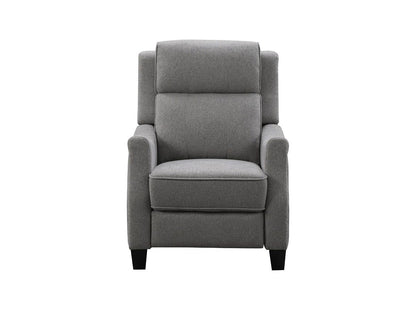 Calvin Fabric Push-Back Recliner, Grey Default Title