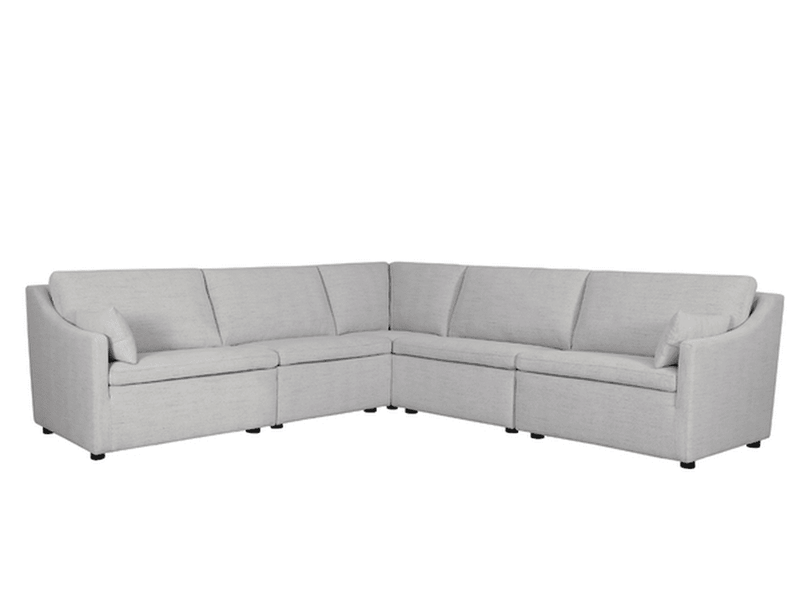 Claire Stain-Resistant 5-pc Modular Sectional
