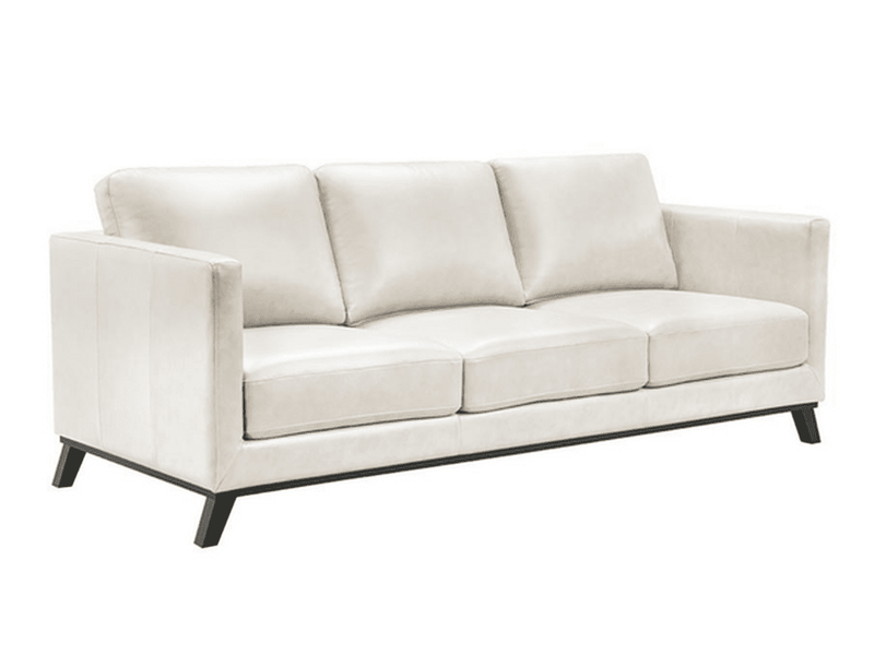 Woodstock Mid Century Leather Sofa