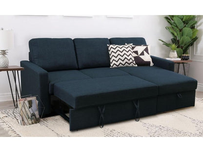 Newton Reversible Storage Sofa Bed Sectional - Navy