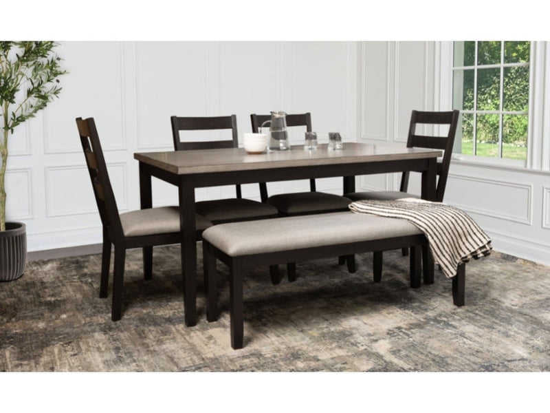 Kinsley Wood 6-pc Dining Set