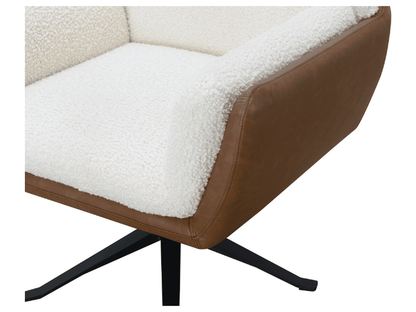 Ace Swivel Chair - Brown