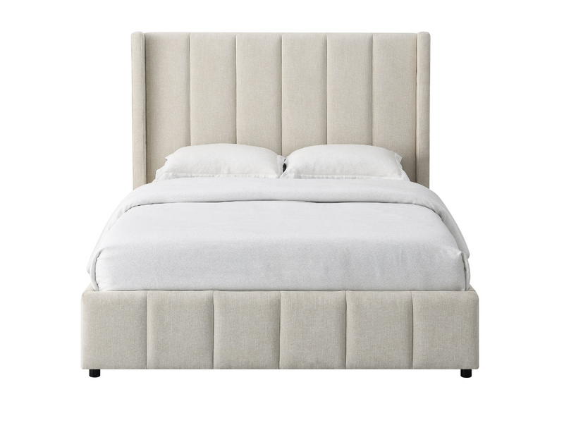 Harlow Channel Bed with Storage Ottoman