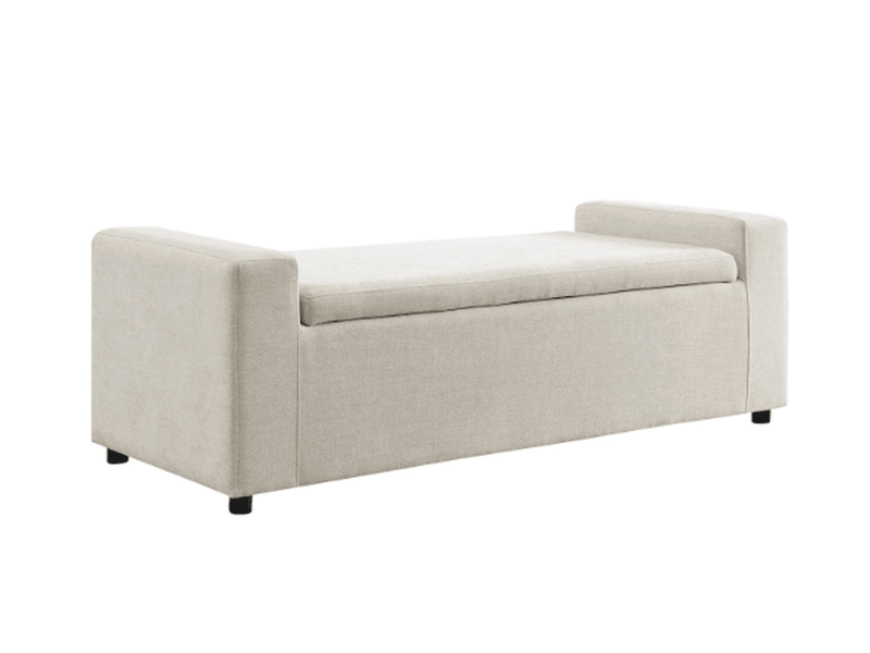 Harlow Channel Bed with Storage Ottoman