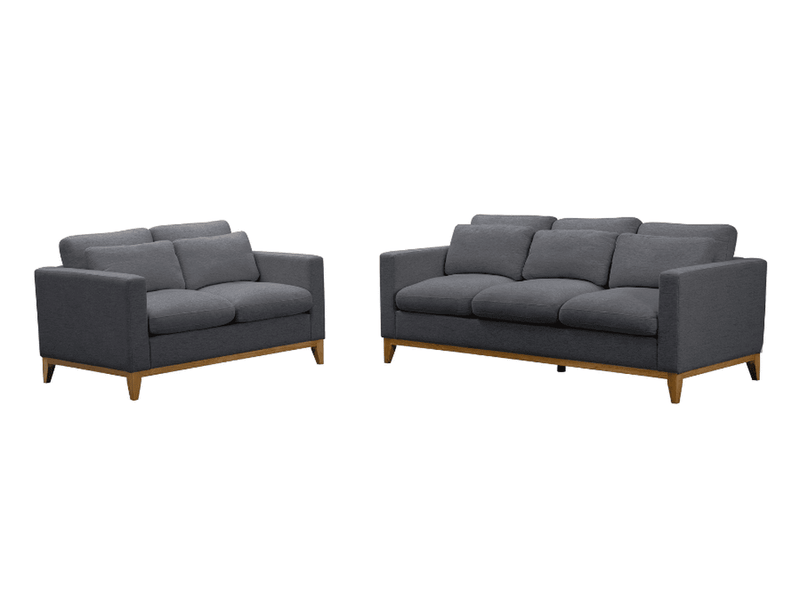 Violetta 2-pc Fabric Seating Set
