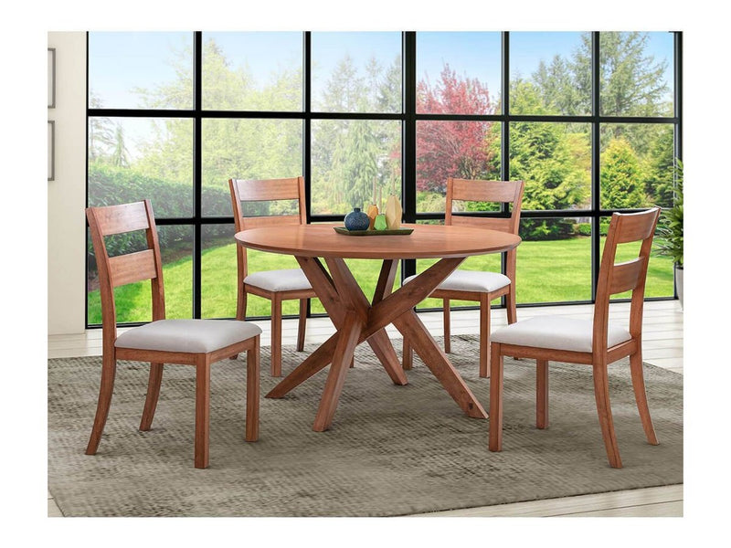 Melania Dining Chair (Set of 4), Brown Default Title