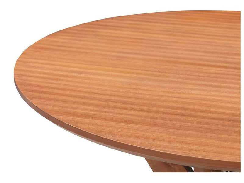 Melania Round Dining Table, Brown Default Title