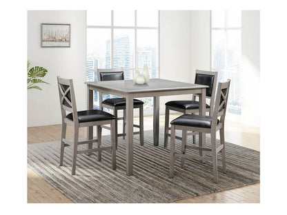Walker Wood Counter Height Table, Light Grey Default Title