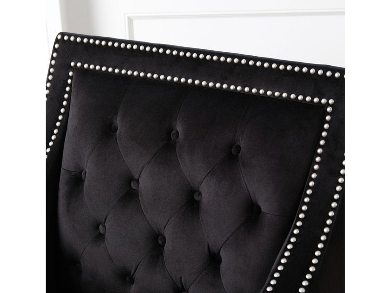 Valentina Accent Chair, Black Default Title