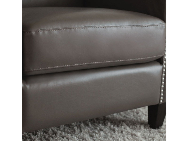 Kennedy Leather Armchair, Grey Default Title