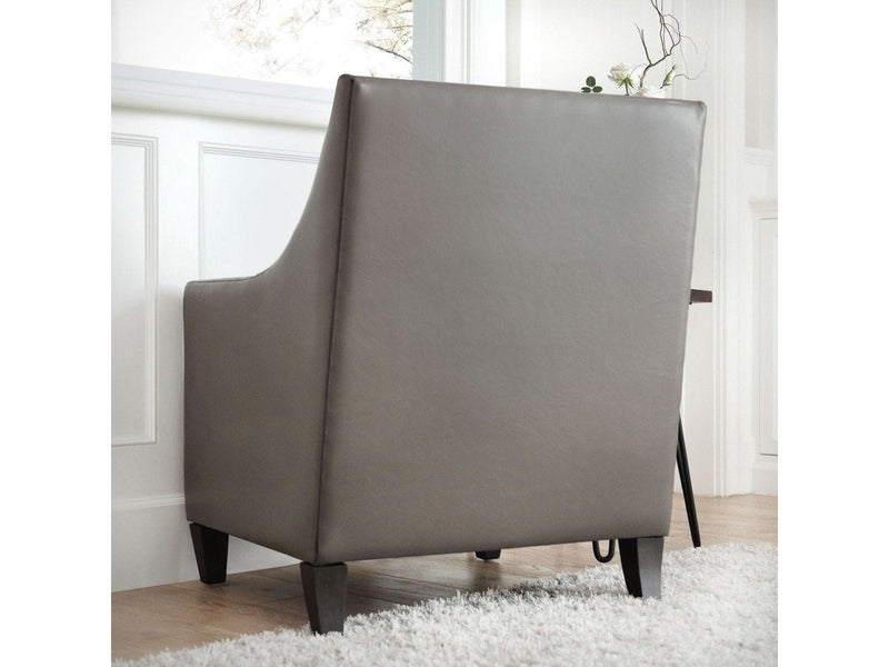 Kennedy Leather Armchair, Grey Default Title