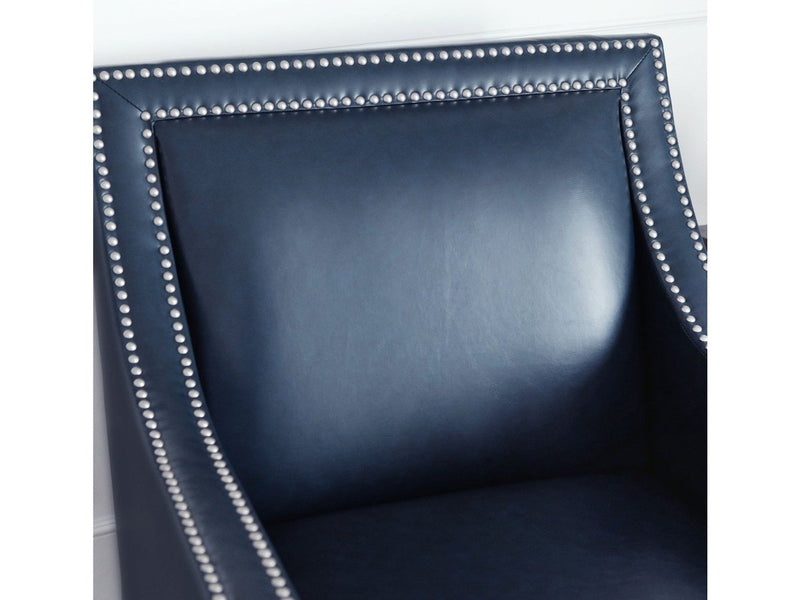 Kennedy Leather Armchair, Navy Default Title