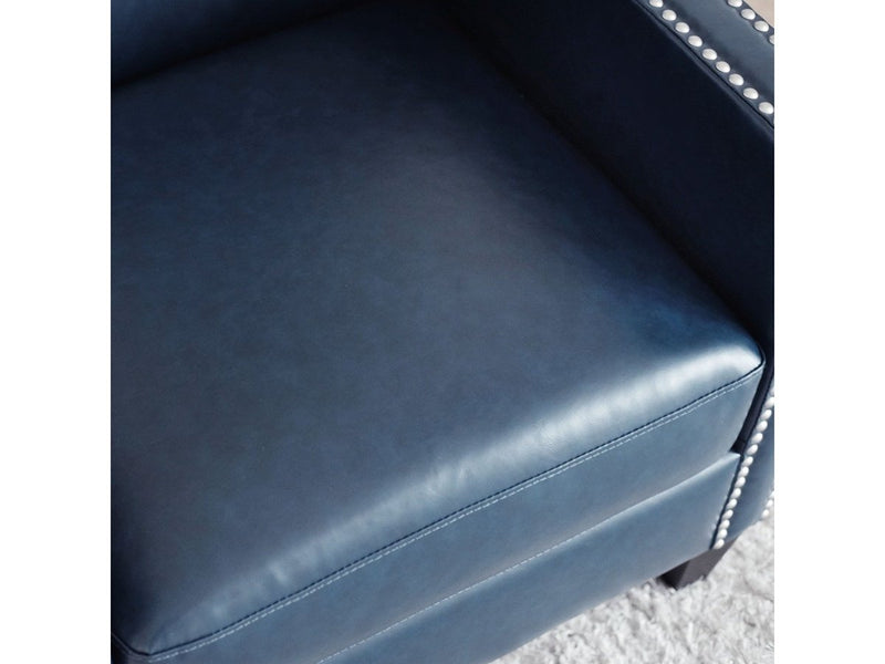 Kennedy Leather Armchair, Navy Default Title