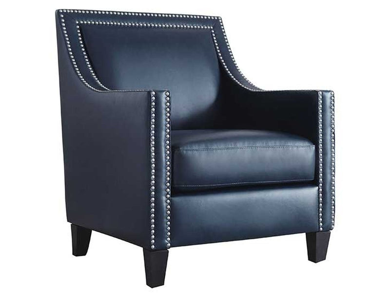 Kennedy Leather Armchair, Navy Default Title