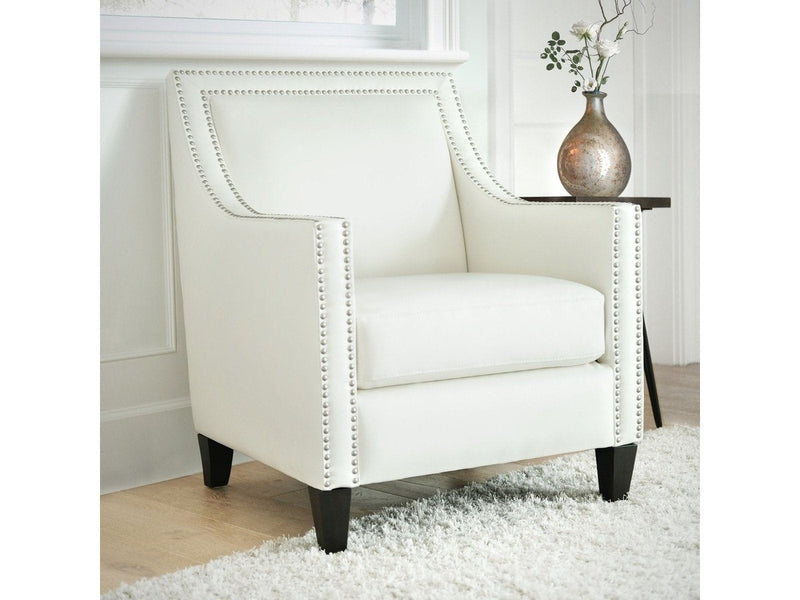 Kennedy Leather Armchair, White Default Title