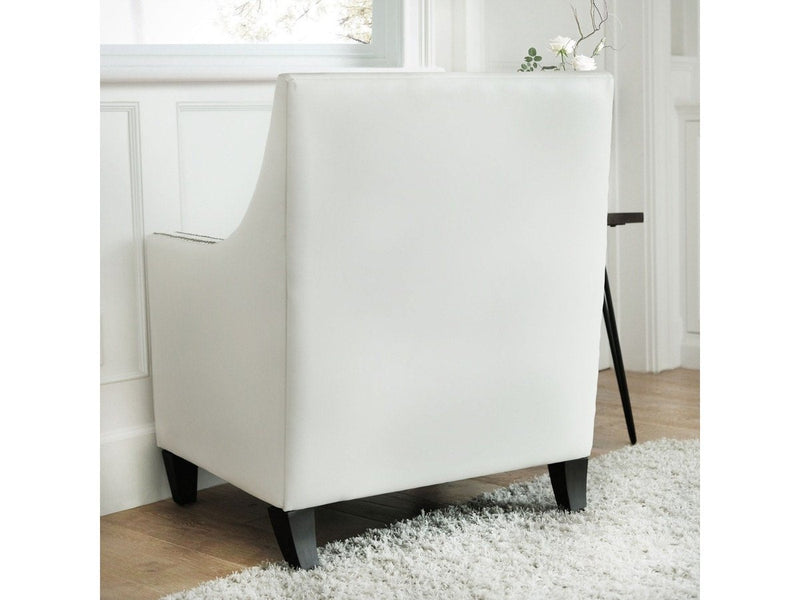 Kennedy Leather Armchair, White Default Title