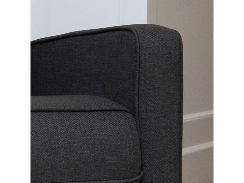 Indio Fabric Pushback Recliner, Charcoal Default Title