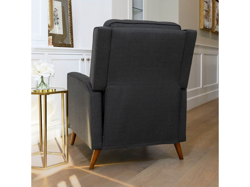 Indio Fabric Pushback Recliner, Charcoal Default Title