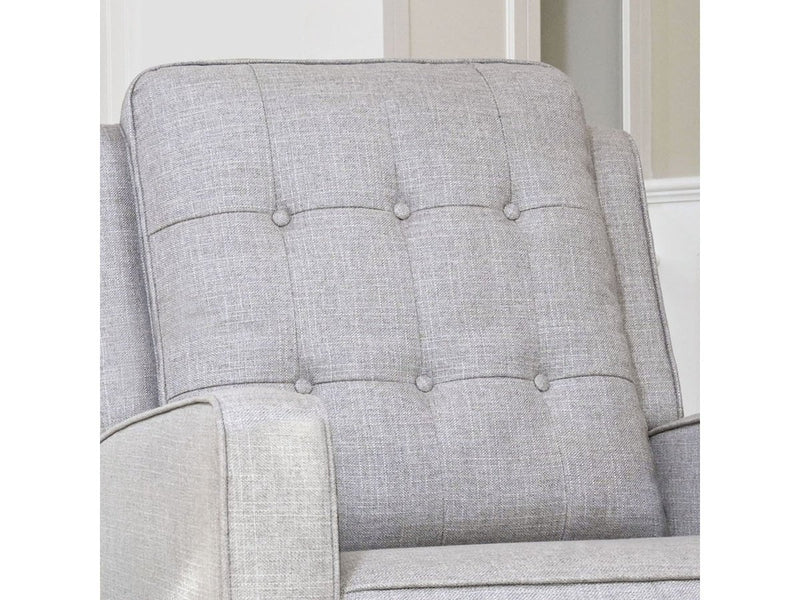 Indio Fabric Pushback Recliner, Light Grey Default Title