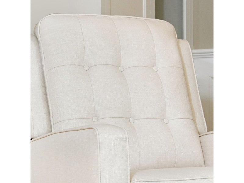 Indio Fabric Pushback Recliner, Ivory Default Title