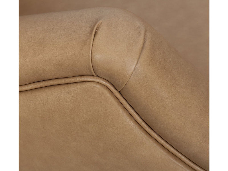 Dixon Faux Leather Pushback Recliner-Camel Default Title