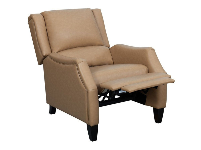 Dixon Faux Leather Pushback Recliner-Camel Default Title