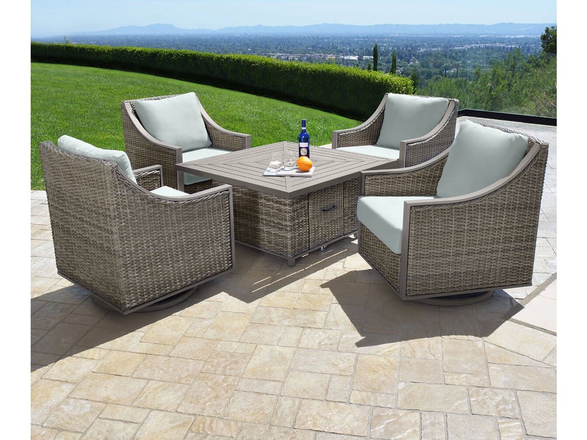 Costco fire pit chat set sale