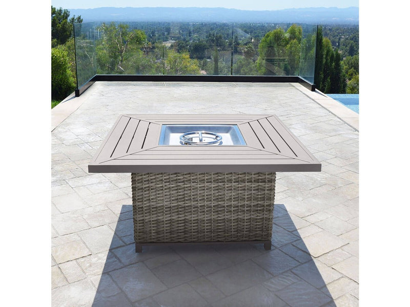 Halsted 5 piece hot sale fire table chat set