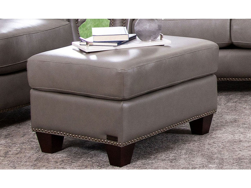 Landon Leather Ottoman