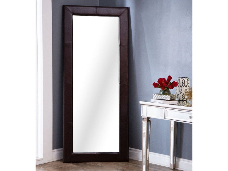 Delano Leather Floor Mirror
